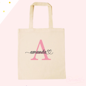 tote bag perosnalizada con nombre