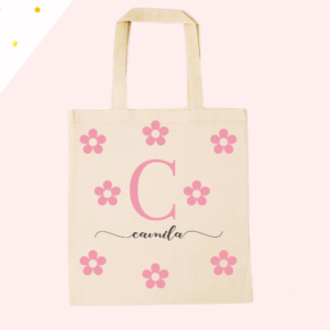 tote bag personalizada con flores