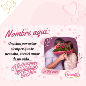 magnetico de san valentin personalizado con foto y leyenda