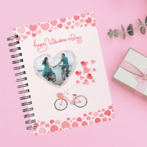 Libreta de san valentin personalizado con foto y leyenda