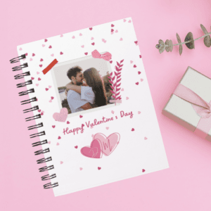 Libreta de san valentin personalizado con foto y leyenda