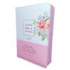 Biblia Mujer Virtuosa floral con índice Y Cierre Compacta 11 puntos RV1960 imit piel blanca.