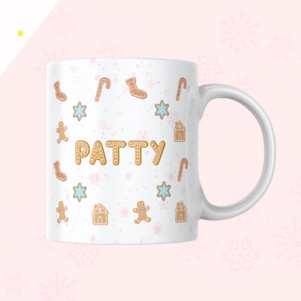 Taza Gingerbread cookie con nombre - Christmas season merry christmas