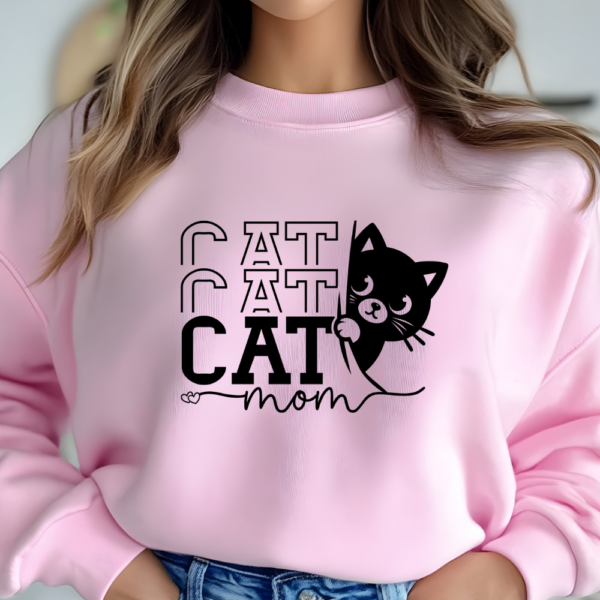 Sweatshirt "CAT CAT CAT  MOM"  - Imagen 5