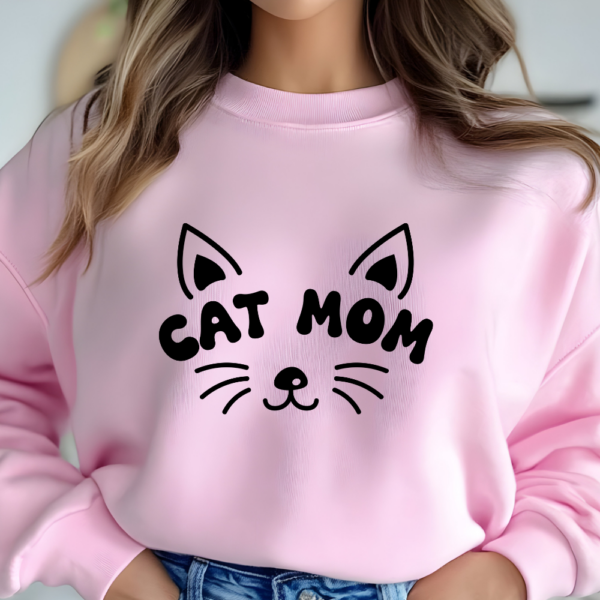 Sweatshirt "CAT MOM" Personalizado con nombre en la manga - Imagen 12