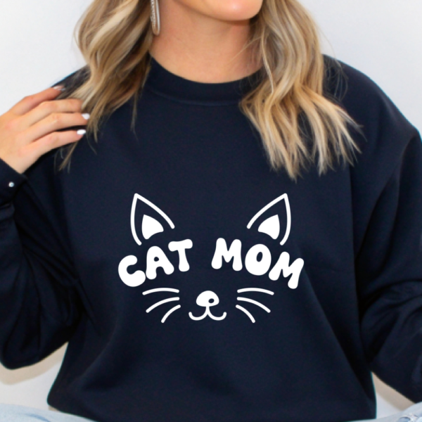 Sweatshirt "CAT MOM" Personalizado con nombre en la manga - Imagen 6