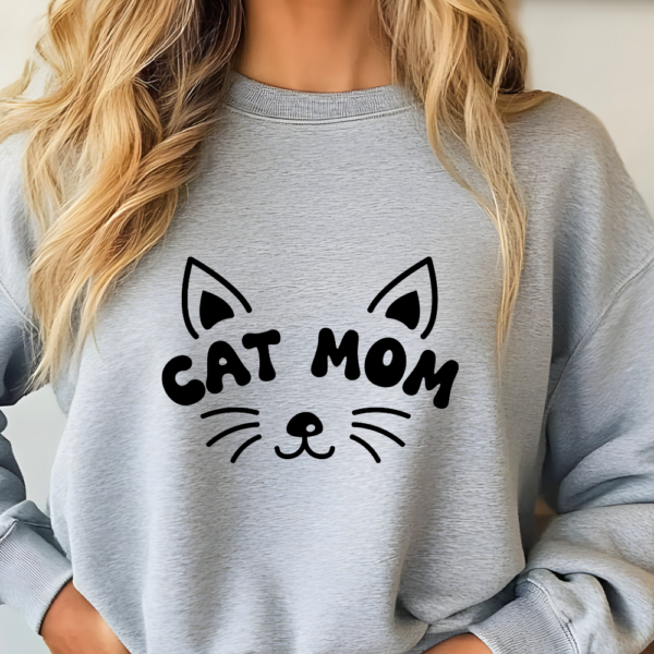 Sweatshirt "CAT MOM" Personalizado con nombre en la manga - Imagen 10