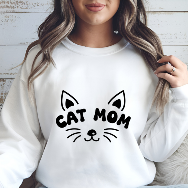 Sweatshirt "CAT MOM" Personalizado con nombre en la manga - Imagen 13