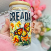 vaso de vidrio todo lo puedo en cristo que me fortalece filipenses 4:13 y creada con un proposito