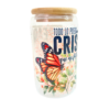 vaso de vidrio todo lo puedo en cristo que me fortalece filipenses 4:13 y creada con un proposito