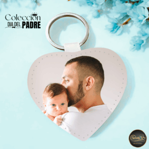 LLAVERO DIA DEL PADRE CORAZON CON FOTO