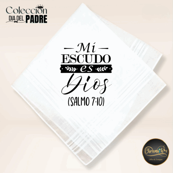 Pañuelo "Mi escudo es Dios" Salmo 7:10