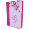 Biblia Mujer Virtuosa floral con índice y canto floral Letra Gigante Manual 14 puntos RV1960 con Cierre imit piel - Spanish