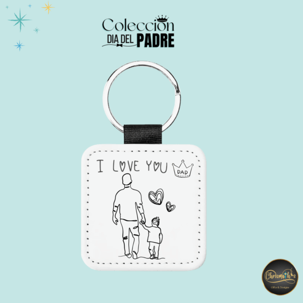 Llavero Personalizado con tu dibujo cuadrado