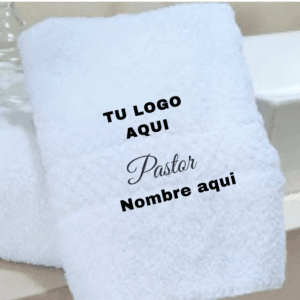 Toalla con logo para iglesias Pedido min. 20 unidades