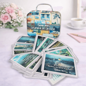 Caja Metálica de Promesas para la Senda de la Vida: 40 promesas para cada día