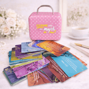 Caja Metálica de 40 promesas "Equipaje para una mujer de Dios"