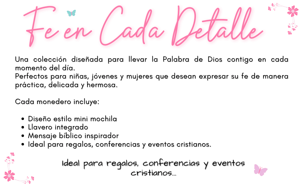 FE EN CADA DETALLE MONEDERO LLAVERO CON MENSAJES CRISTIANOS (1)