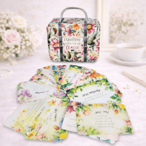 Caja Metálica de 40 promesas "Equipaje para Florecer"