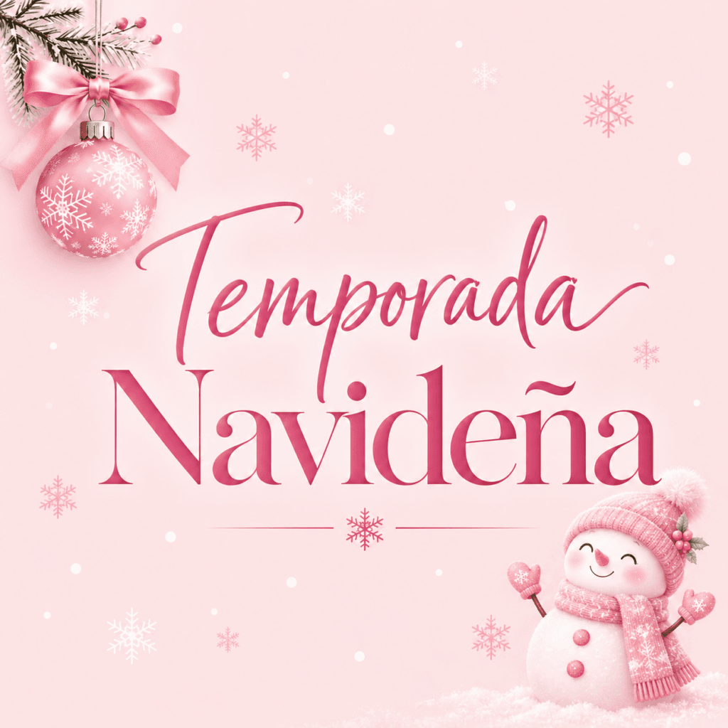Diseño navideño rosa de Chrismath’s Designs para su colección de regalos personalizados y cristianos.